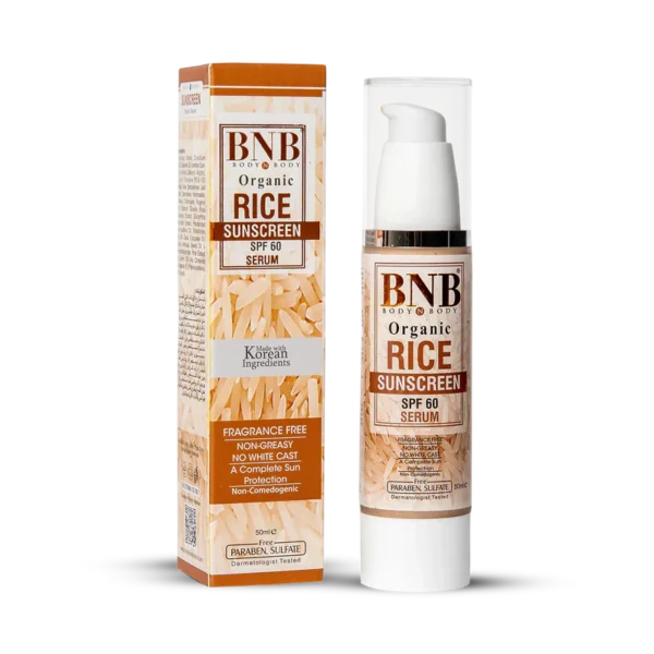 rice extract sunscreen serum spf 60